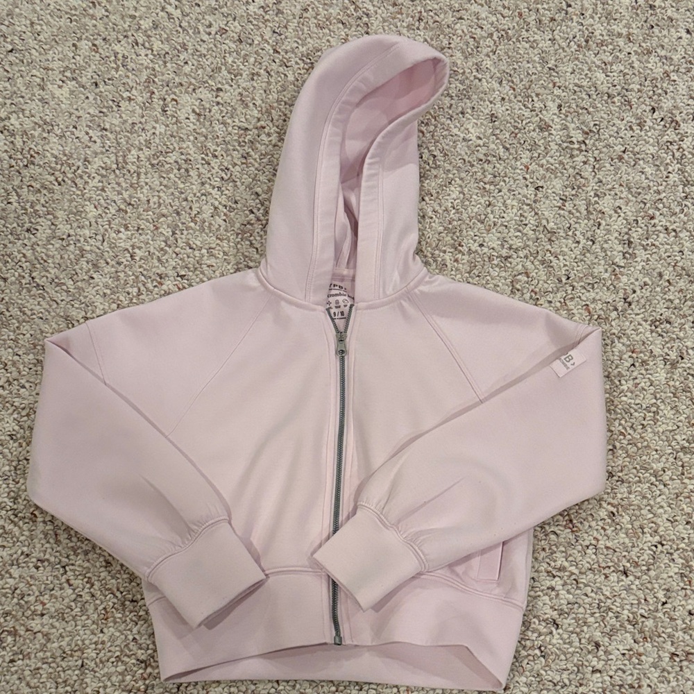 Abercrombie Kids Light Pink Zip-Up Hoodie